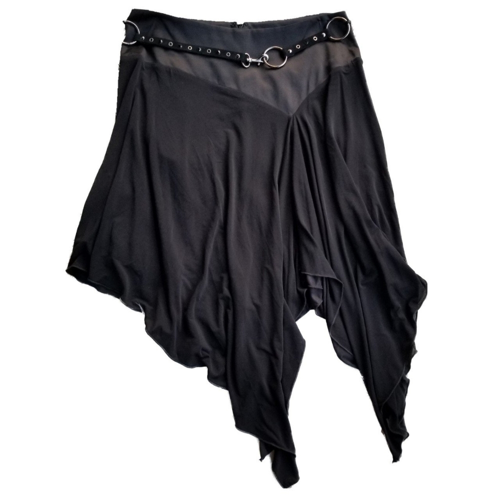 Y2K black asymmetrical BEBE skirt